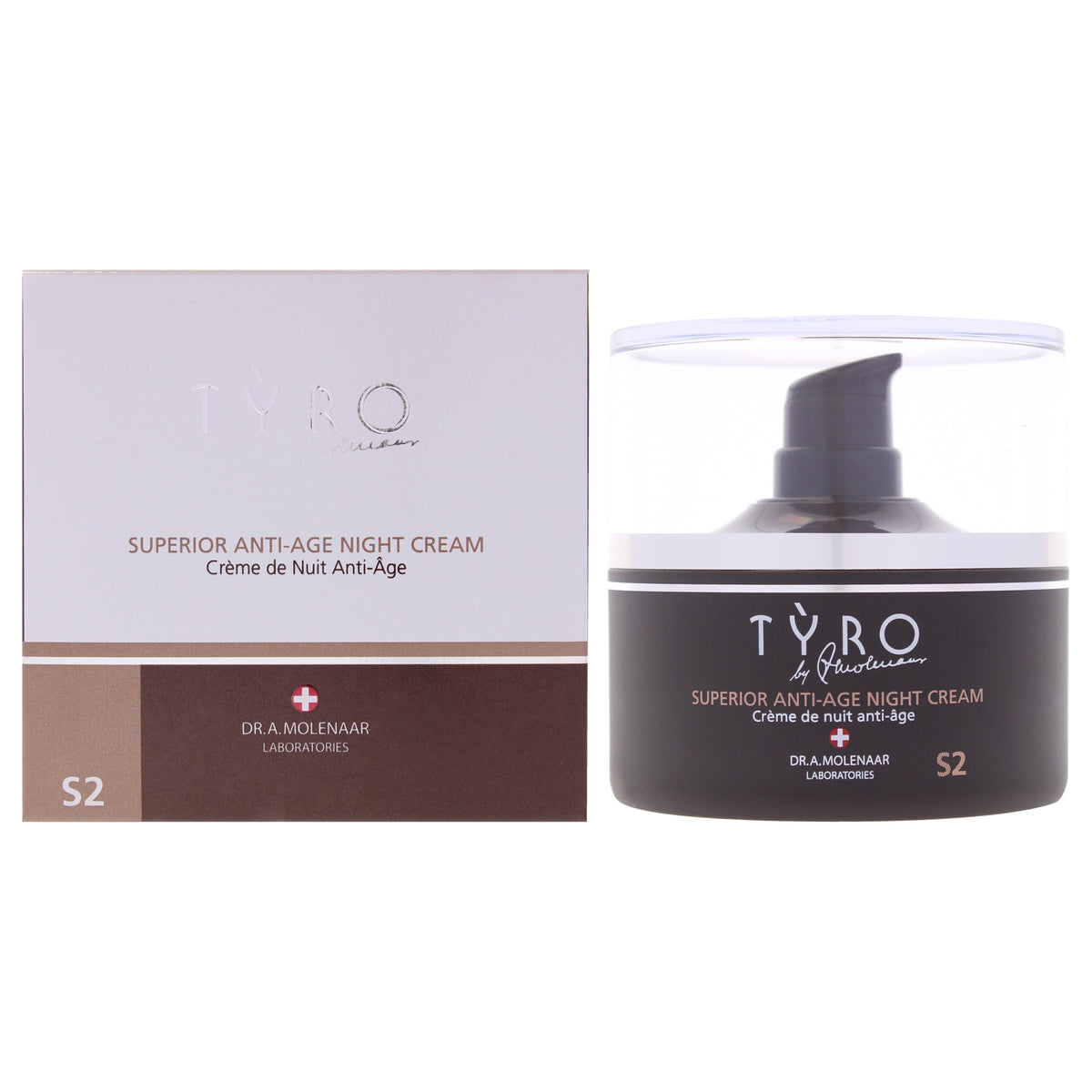 Tyro Superior Anti-Age Night Cream Unisex Night Creams 1.69 FL OZ | 50 ML