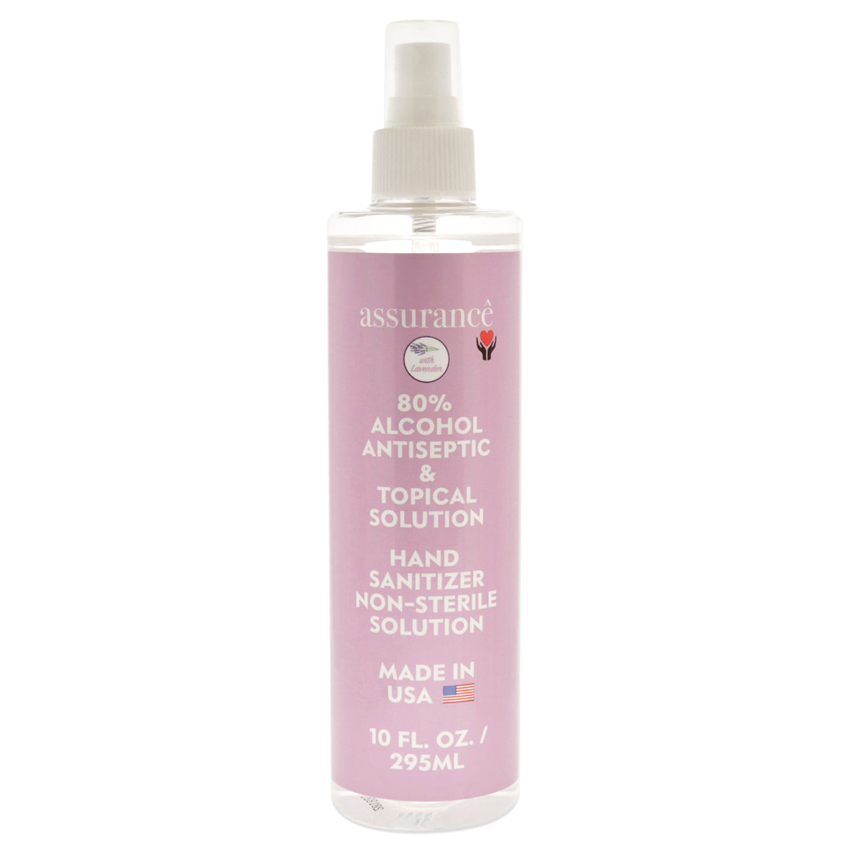 Assurance Hand Sanitizer Non-Sterile Solution - Lavender Unisex Hand Wash 10 OZ | 295 ML