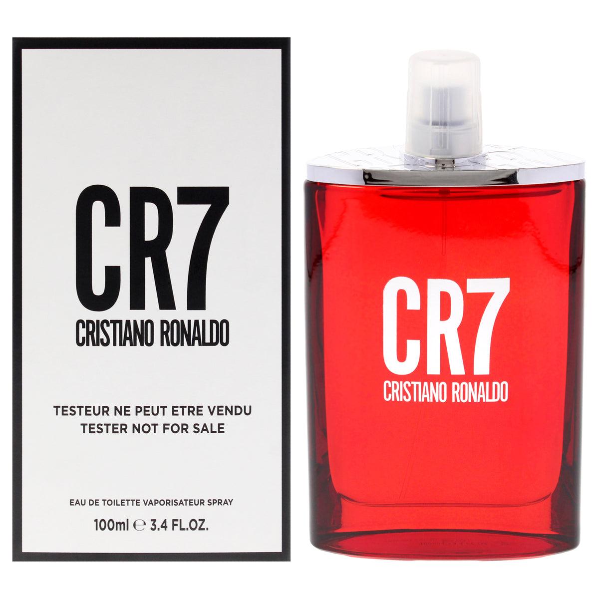 Cristiano Ronaldo CR7 for Men's Eau De Toilette Fragrance Testers Tester 3.4 FL OZ | 100 ML
