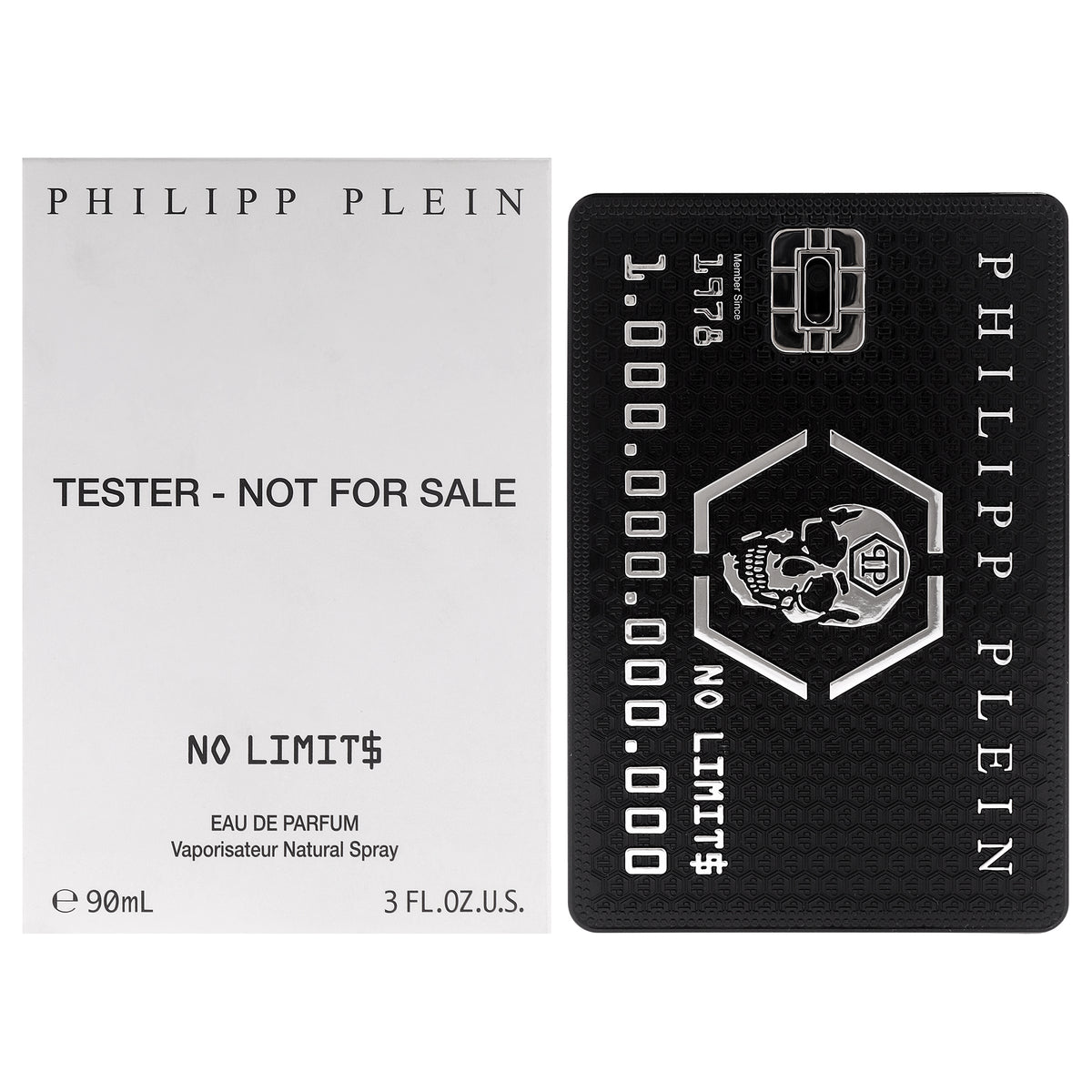 Philipp Plein No Limits for Men's Eau De Parfum Fragrance Testers Tester 3 FL OZ | 90 ML