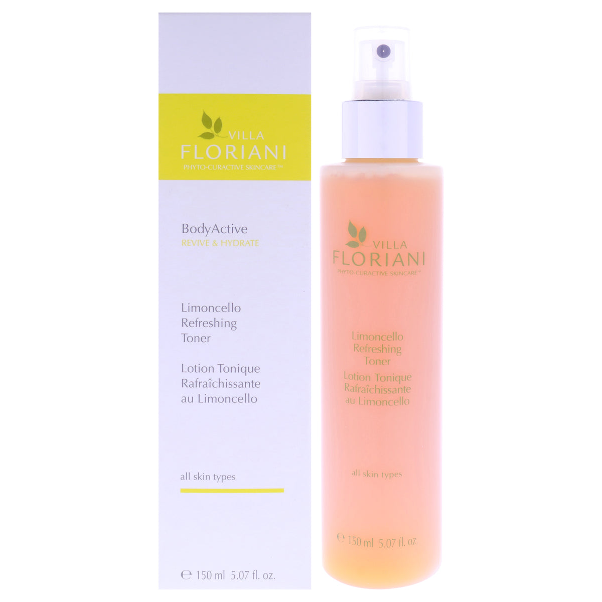 Villa Floriani Refreshing Toner - Limoncello Women's Toners & Astringents 5.07 FL OZ | 150 ML