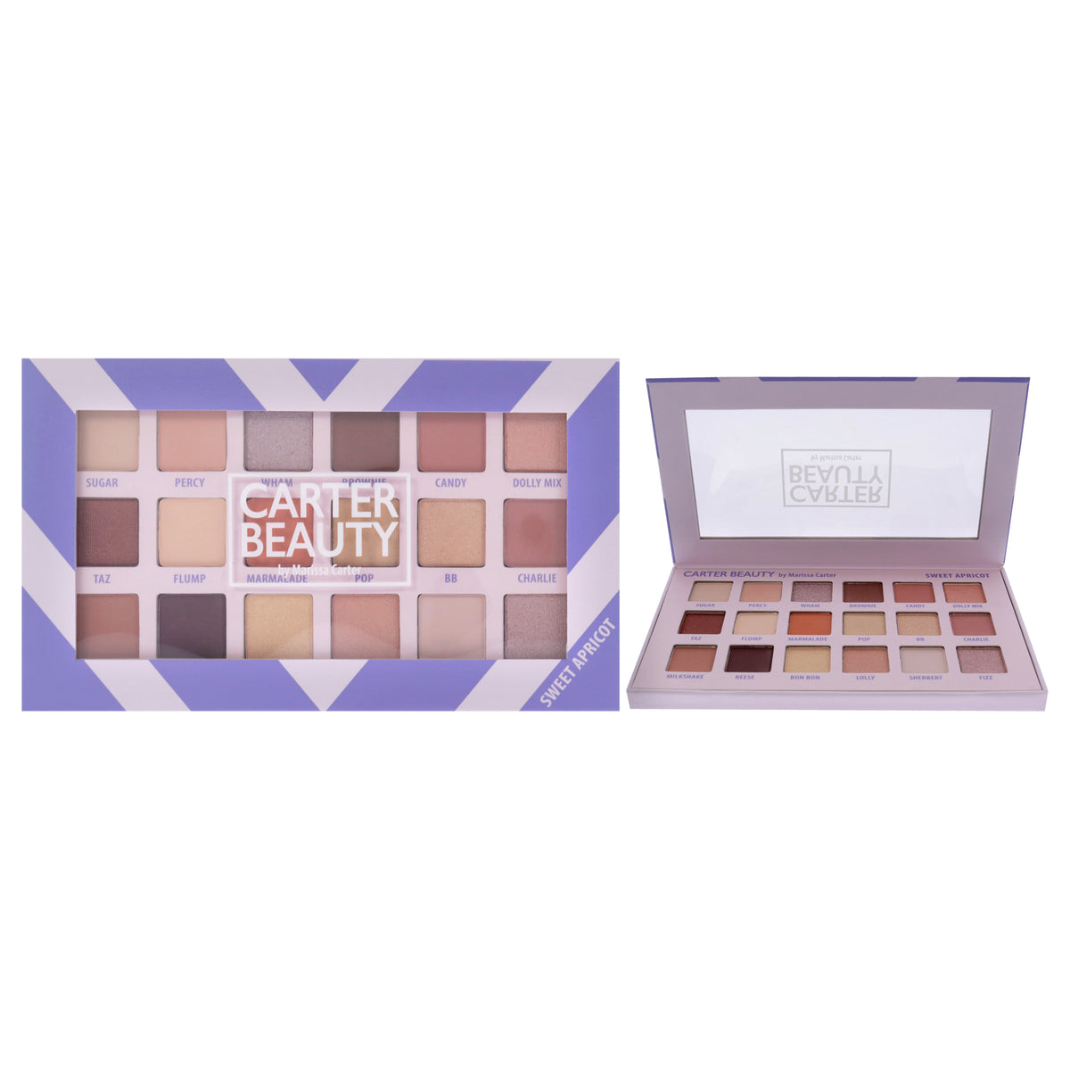 Carter Beauty 18 Shade Palette - Sweet Apricot Women's Eye Palettes & Kits 0.04 OZ | 1.2 ML