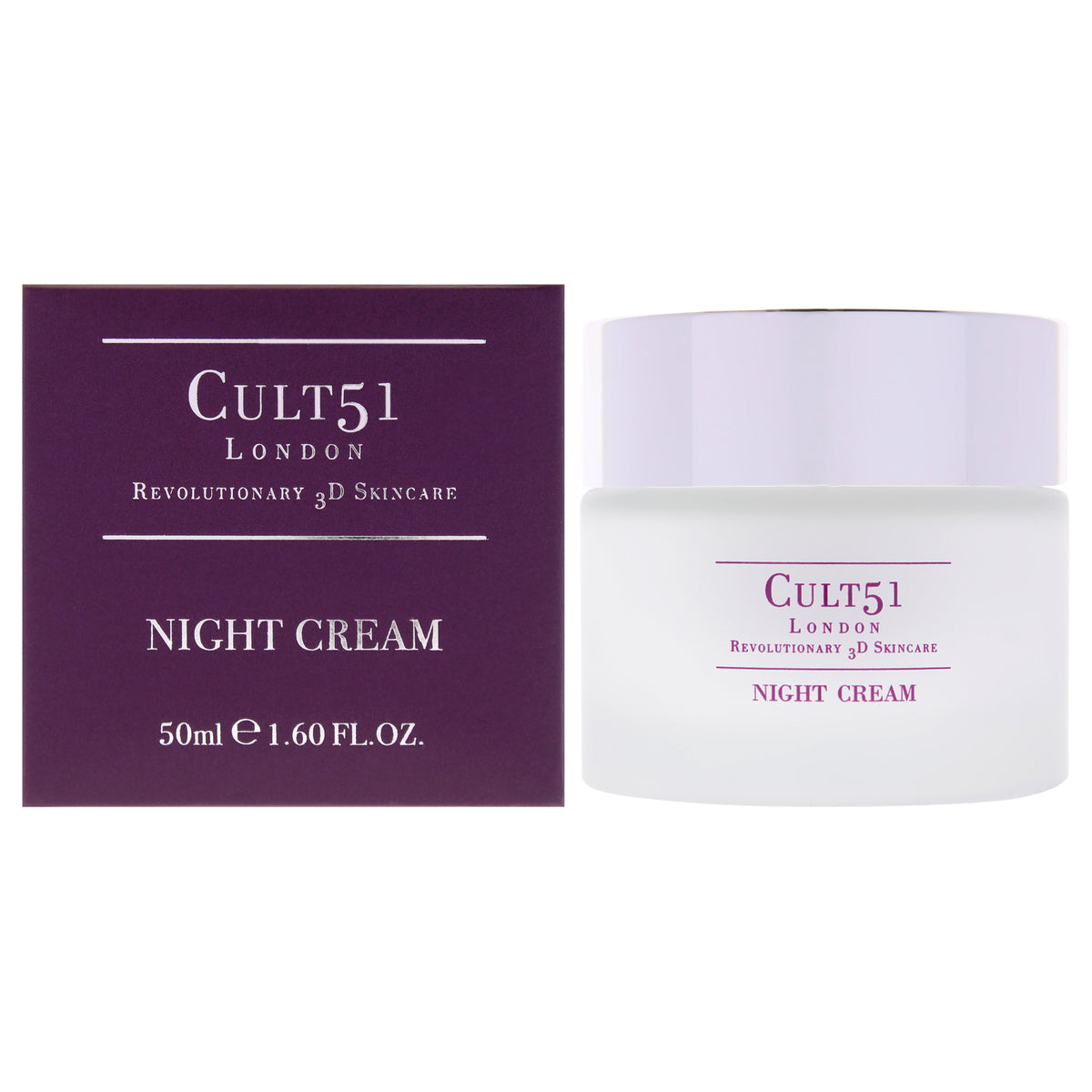 Cult51 Night Cream Unisex Night Creams 1.6 OZ | 47 ML