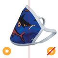 DelSol Color-Changing Face Mask - Shark - Youth Unisex Face Masks