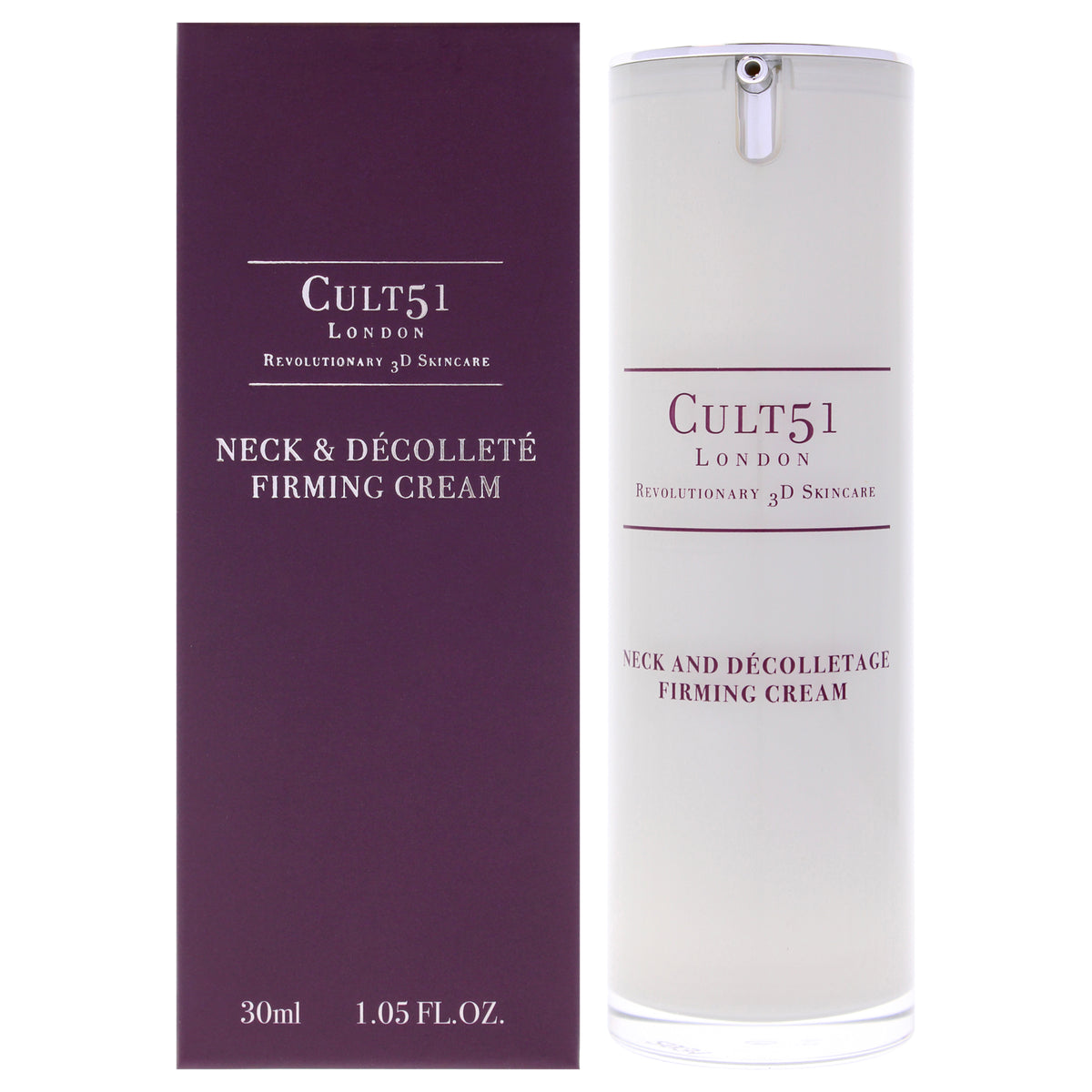 Cult51 Neck and Decollete Firming Cream Unisex Neck & Décolleté 1.05 OZ | 30 ML