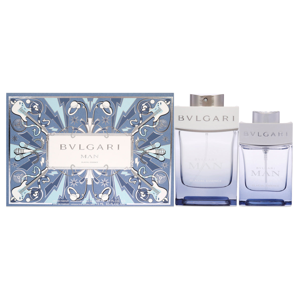 Bvlgari Man Glacial Essence Men's Eau De Parfum Personal Fragrance Sets 3.4 FL OZ | 100 ML