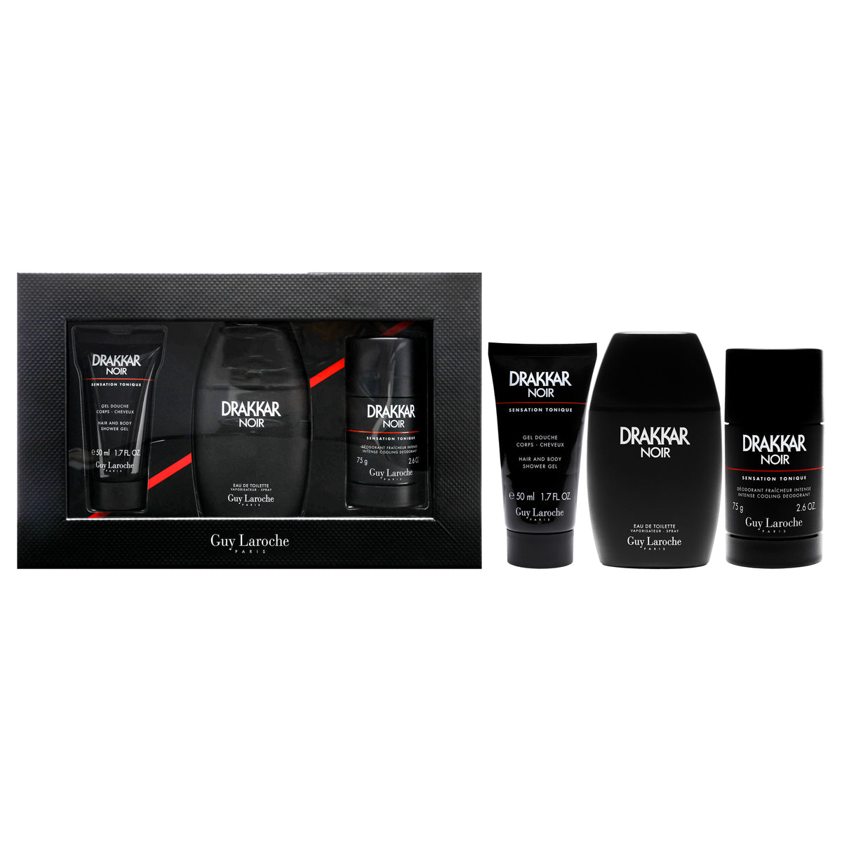 Guy Laroche Drakkar Noir Men's Personal Fragrance Sets 3.4 FL OZ | 100 ML