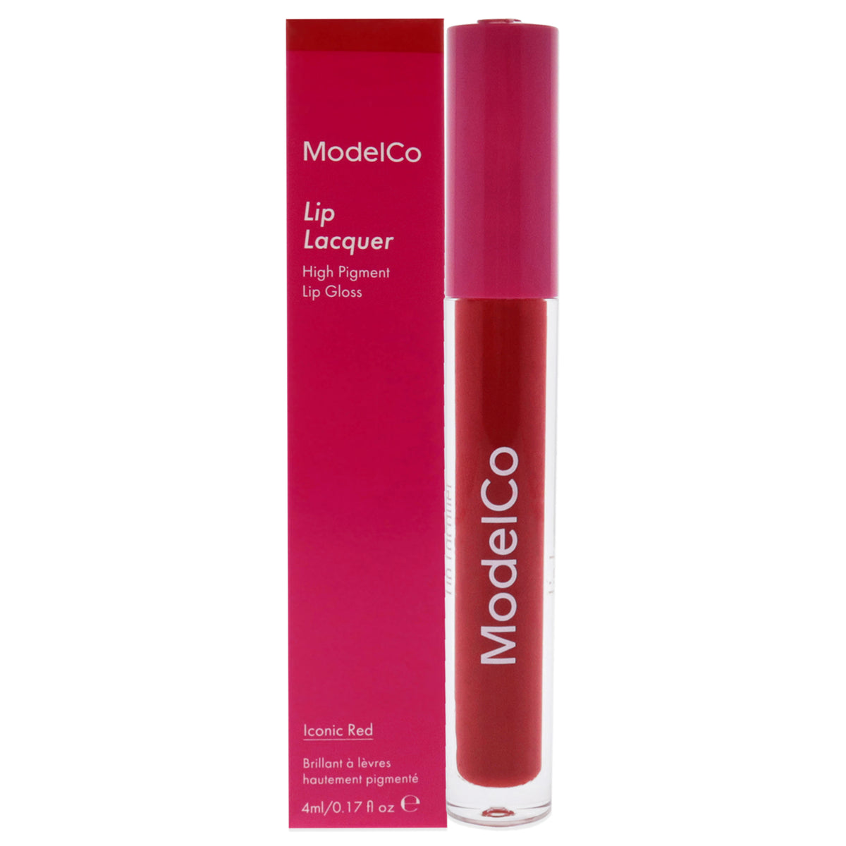 ModelCo Lip Lacquer - Iconic Red for Women's Lip Glosses 0.17 FL OZ | 5 ML