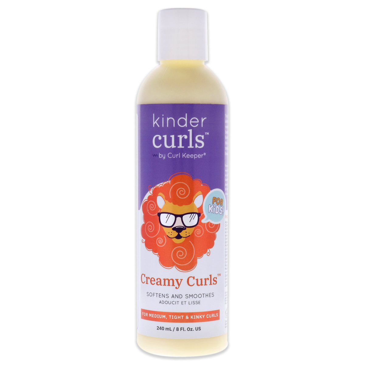 Curl Keeper Kinder Curls Creamy Softens and Smoothes Unisex Detanglers 8 FL OZ | 236 ML