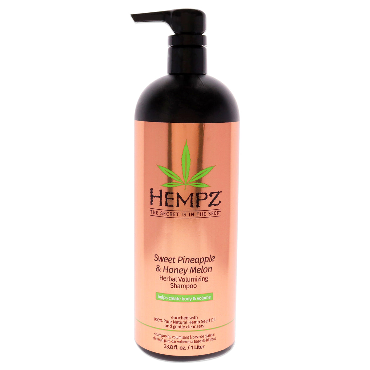 Hempz Sweet Pineapple and Honey Melon Herbal Volumizing Shampoo Unisex Shampoos 33.8 FL OZ | 1000 ML