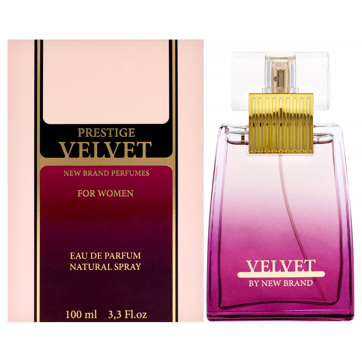 New Brand Prestige Velvet Women's Eau de Parfum 3.3 FL OZ | 100 ML