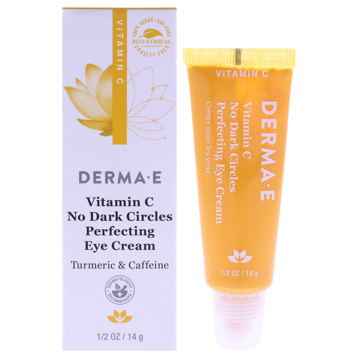 Derma-E Vitamin C No Dark Circles Perfecting Eye Cream Unisex Eye Creams 0.5 FL OZ | 15 ML