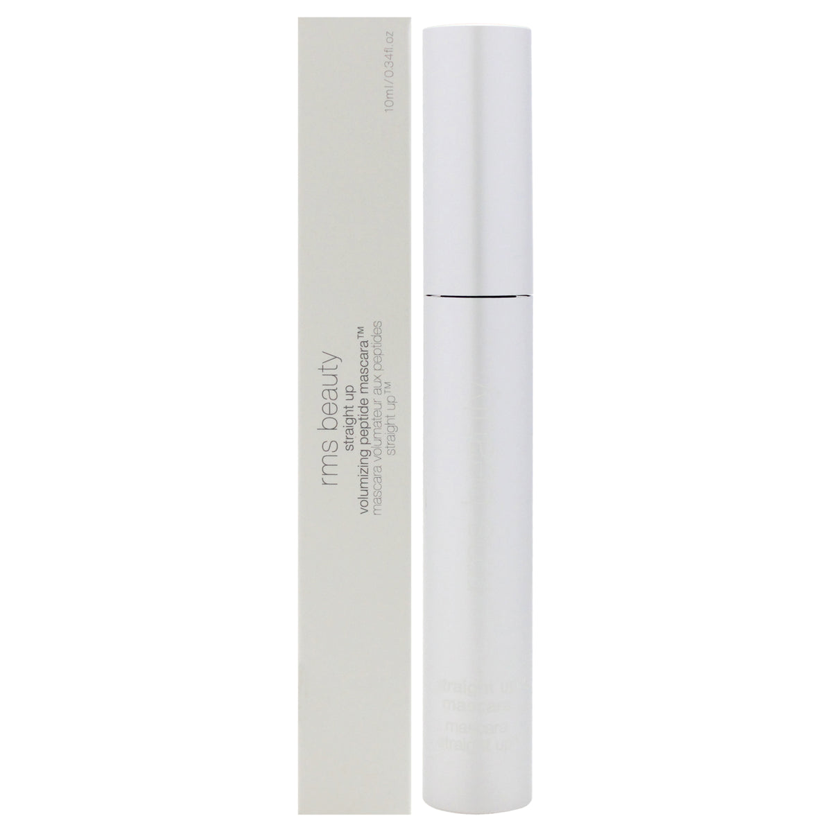 RMS Beauty Straight Up Volumizing Peptide Mascara - HD Black Women's Mascara 0.34 FL OZ | 10 ML