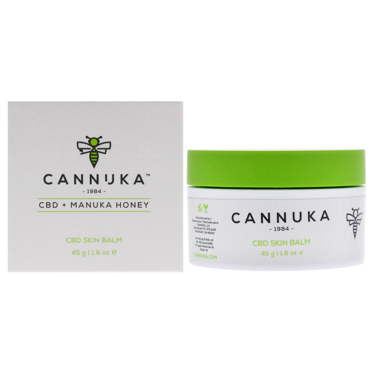 Cannuka CBD Skin Balm Unisex Lip Balms & Moisturizers 1.6 OZ | 47 G