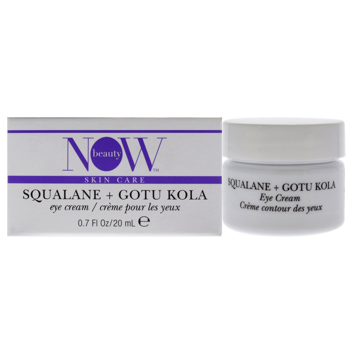 NOW Beauty Squalane Plus Gotu Kola Eye Cream Unisex Eye Creams 0.7 OZ | 20 ML