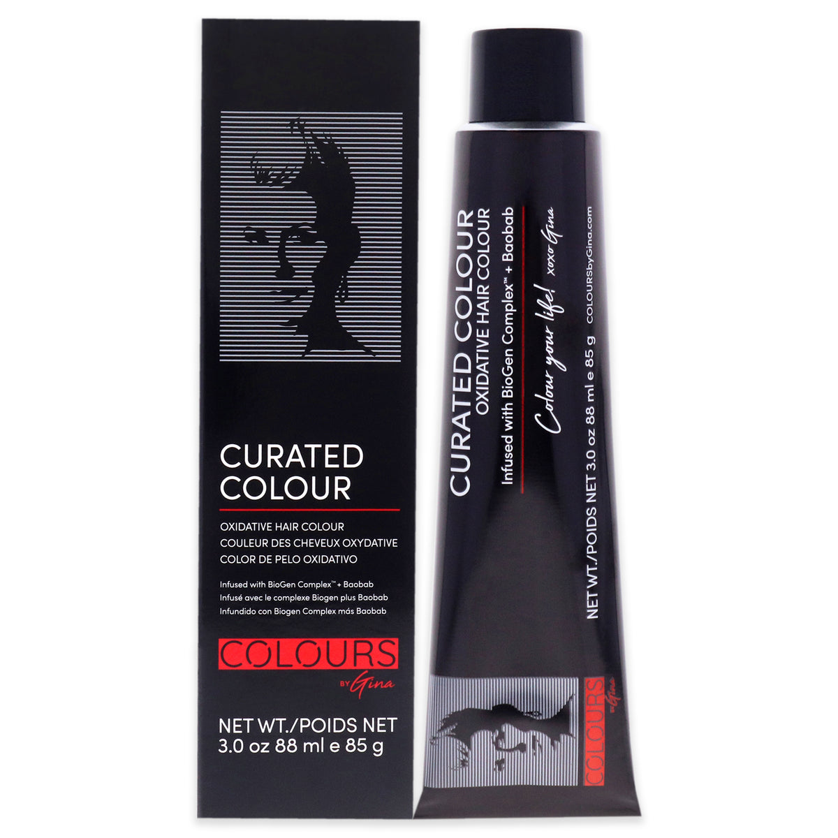 Colours By Gina Curated Colour 4.0-4N Natural Brown Unisex Color Dye 3 OZ | 89 ML