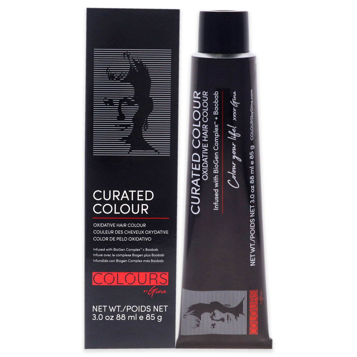 Colours By Gina Curated Colour 6.6-6R Dark Reddish Blonde Unisex Color Dye 3 OZ | 88 ML