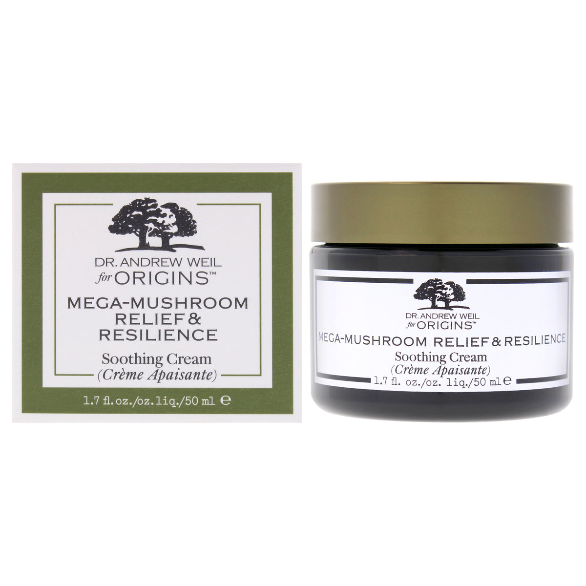 Origins Dr. Weil for Origins Mega-Mushroom Relief and Resilience Soothing Cream Unisex Face Creams & Moisturizers 1.7 FL OZ | 50 ML