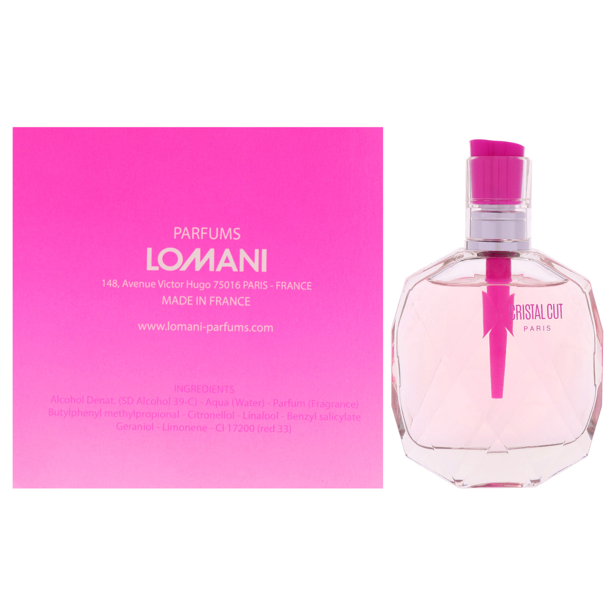 Lomani I Love Lomani Cristal Cut Women's Eau De Parfum Fragrance Testers Tester 3.3 FL OZ | 100 ML