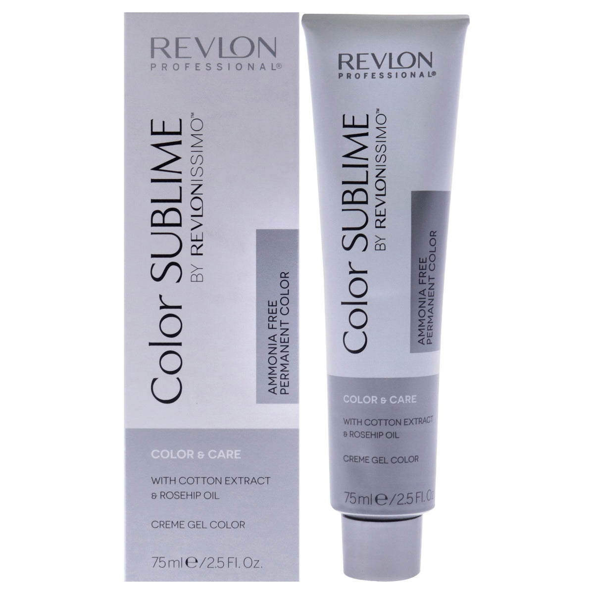 Revlon Revlonissimo Color Sublime 7.24 Medium Iridescent Copper Blonde Unisex Color Dye 2.5 OZ | 75 ML