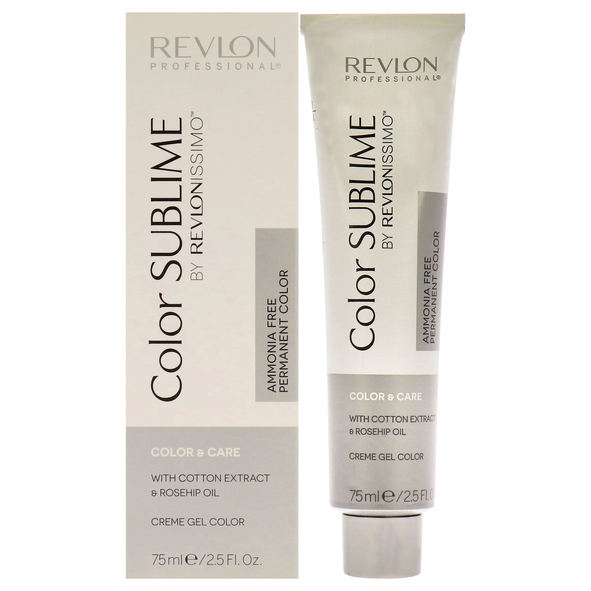 Revlon Revlonissimo Color Sublime 7.41 Medium Copper Ash Blonde Unisex Color Dye 2.5 OZ | 75 ML