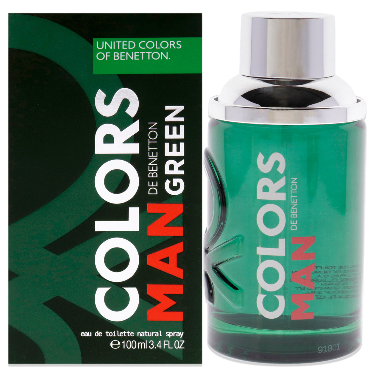 United Colors of Benetton Colors Man Green Men's Eau de Parfum 3.4 FL OZ | 100 ML
