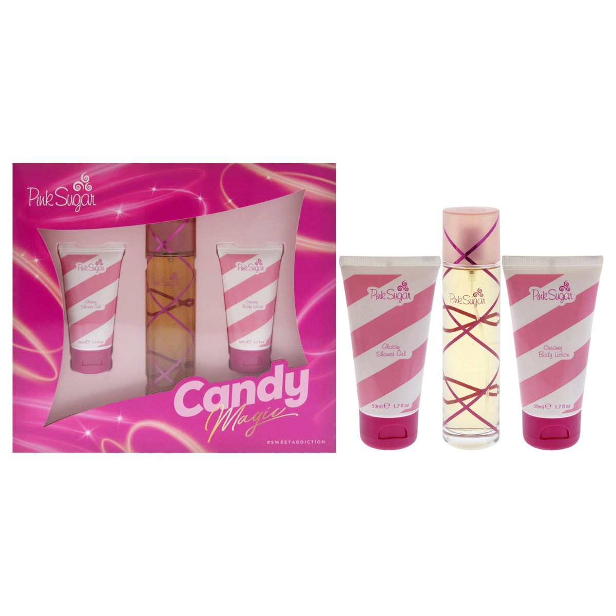Aquolina Pink Sugar Candy Magic Women's Personal Fragrance Sets 3.4 FL OZ | 100 ML