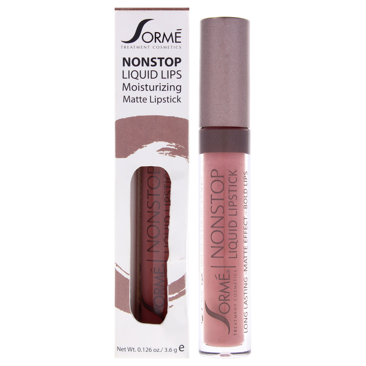 Sorme Cosmetics Nonstop Moisturizing Matte Liquid Lipstick 272 Lace Women's Lipstick 0.126 FL OZ | 3.7 ML