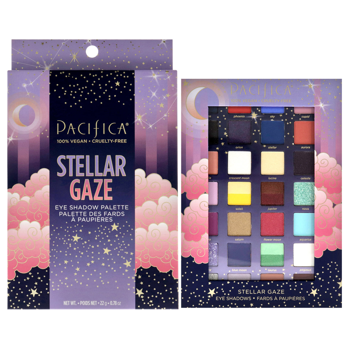 Pacifica Eyeshadow Palette - Stellar Gaze Women's Eye Palettes & Kits 0.78 OZ | 23 G