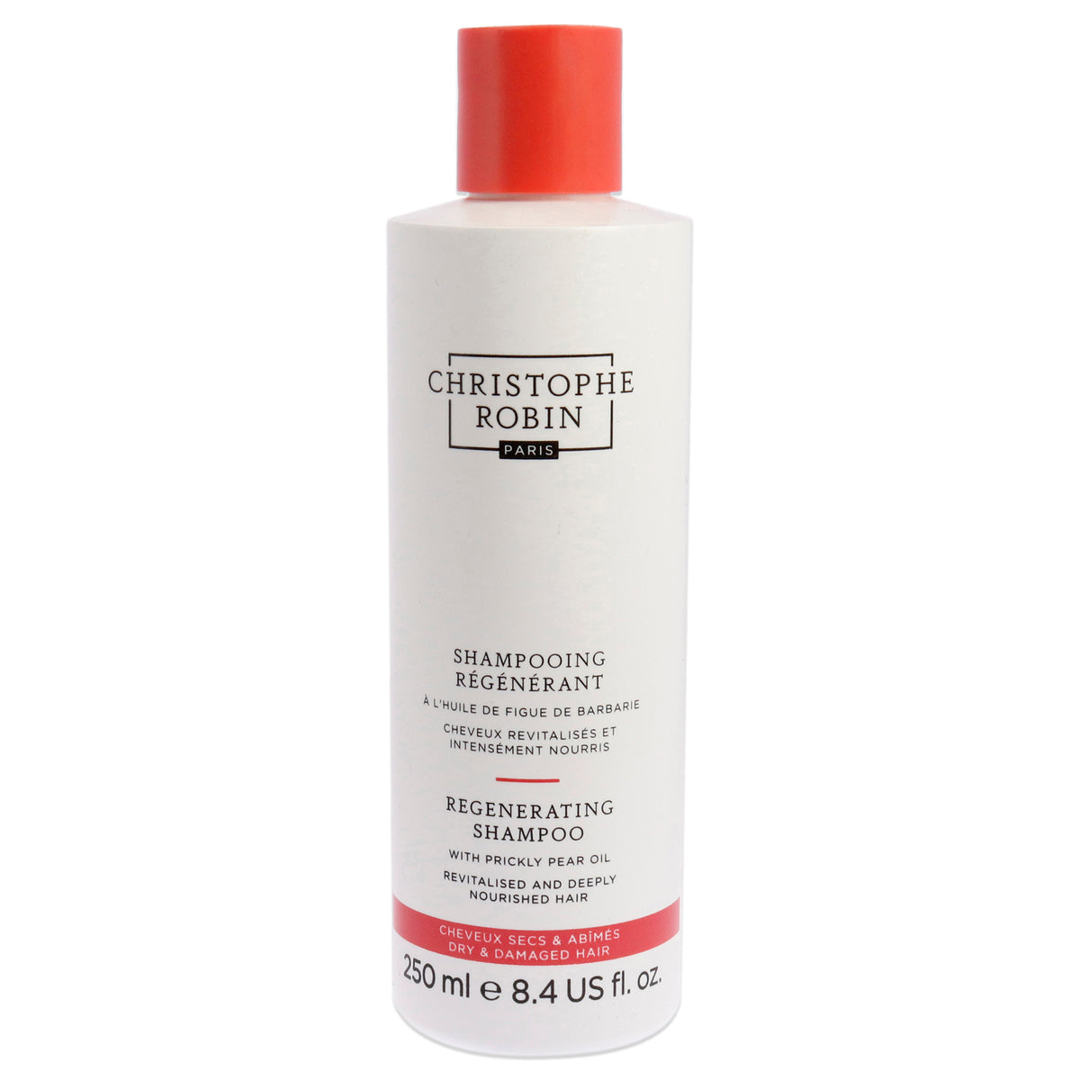 Christophe Robin Regenerating Shampoo with Prickly Pear Oil Unisex Shampoos 8.4 FL OZ | 250 ML