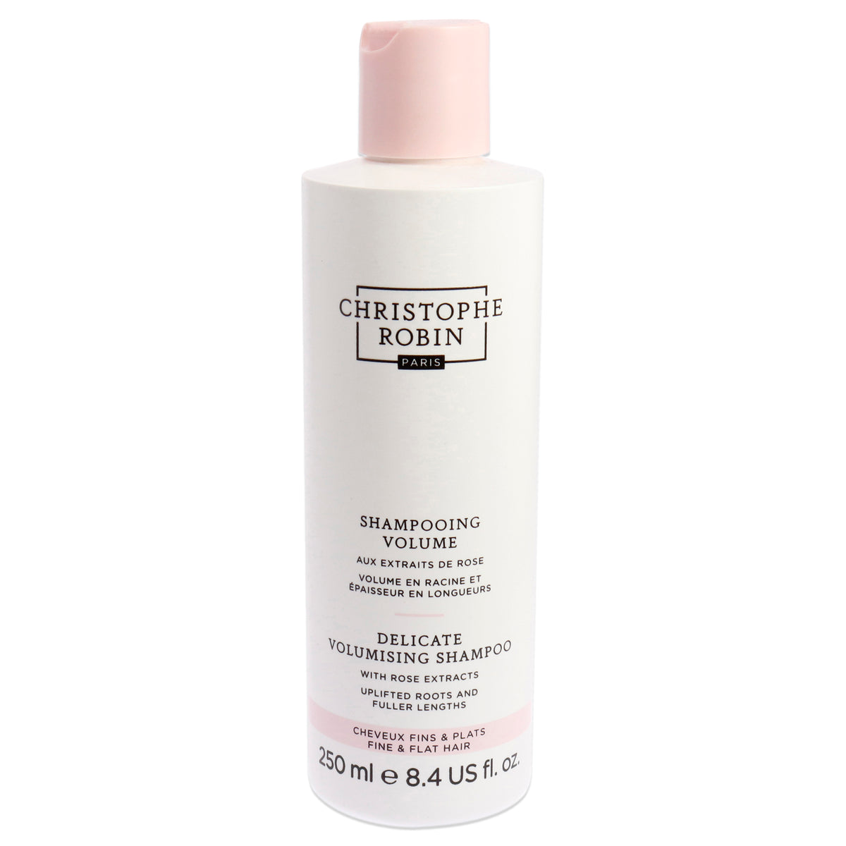 Christophe Robin Delicate Volumizing Shampoo with Rose Extracts Unisex Shampoos 8.4 FL OZ | 250 ML