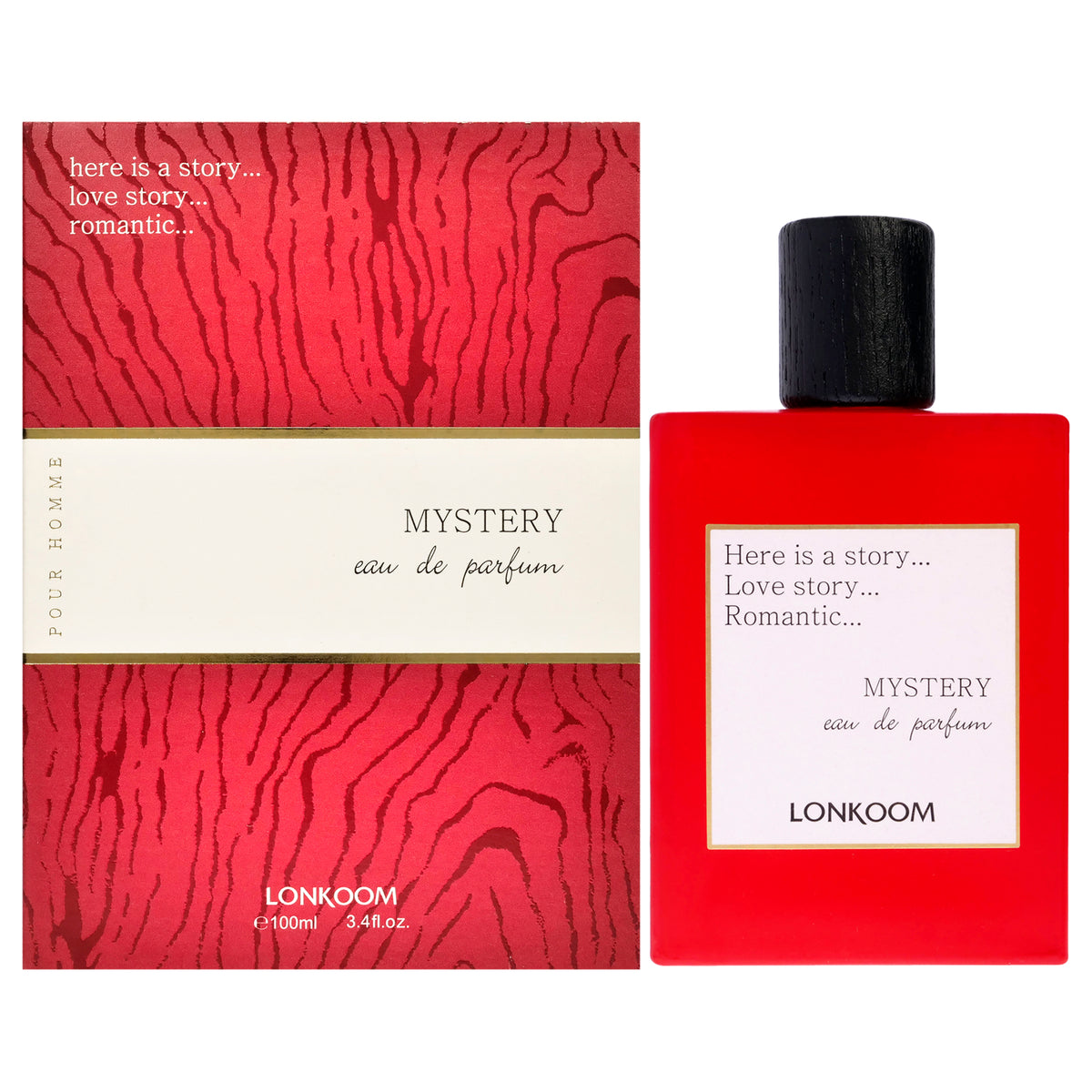 Lonkoom Mystery - Red Women's Eau de Parfum 3.4 FL OZ | 100 ML
