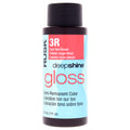 Rusk Deepshine Gloss Demi-Permanent Color - 3R Dark Red Brown Unisex Hair Color Glazes 2 OZ | 60 ML
