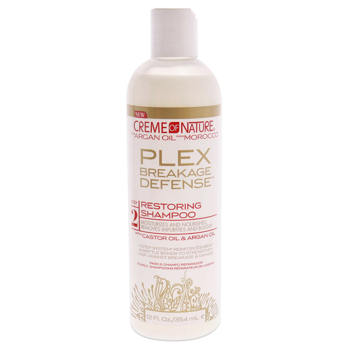 Creme of Nature Plex Breakage Defense Restoring Shampoo Unisex Shampoos 12 FL OZ | 355 ML