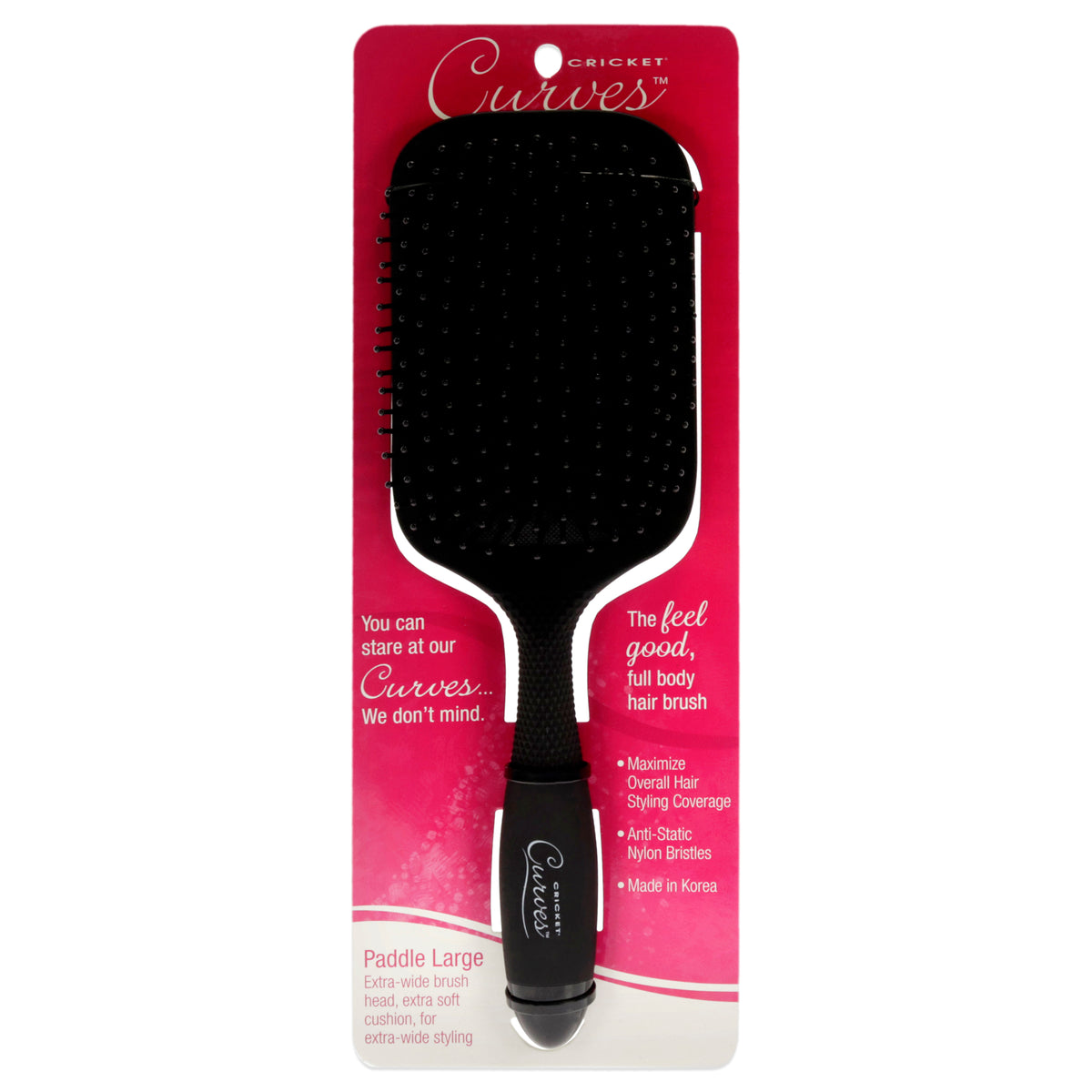 Cricket Curves Paddle Large Hair Brush Unisex Hair Brushes