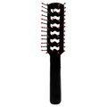 Cricket Static Free Mini Fast Flo Black and Red Unisex Hair Brushes