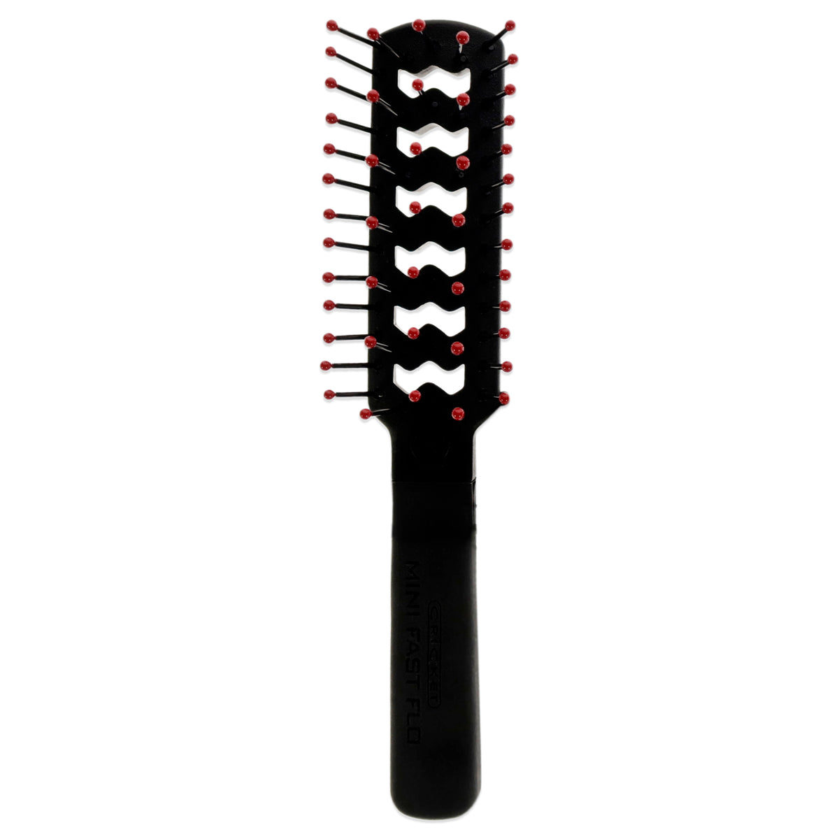 Cricket Static Free Mini Fast Flo Black and Red Unisex Hair Brushes