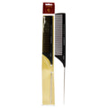 Cricket Carbon Comb Seamless Fine Tooth Pattern Metal Rattail C50M Unisex Hair Combs