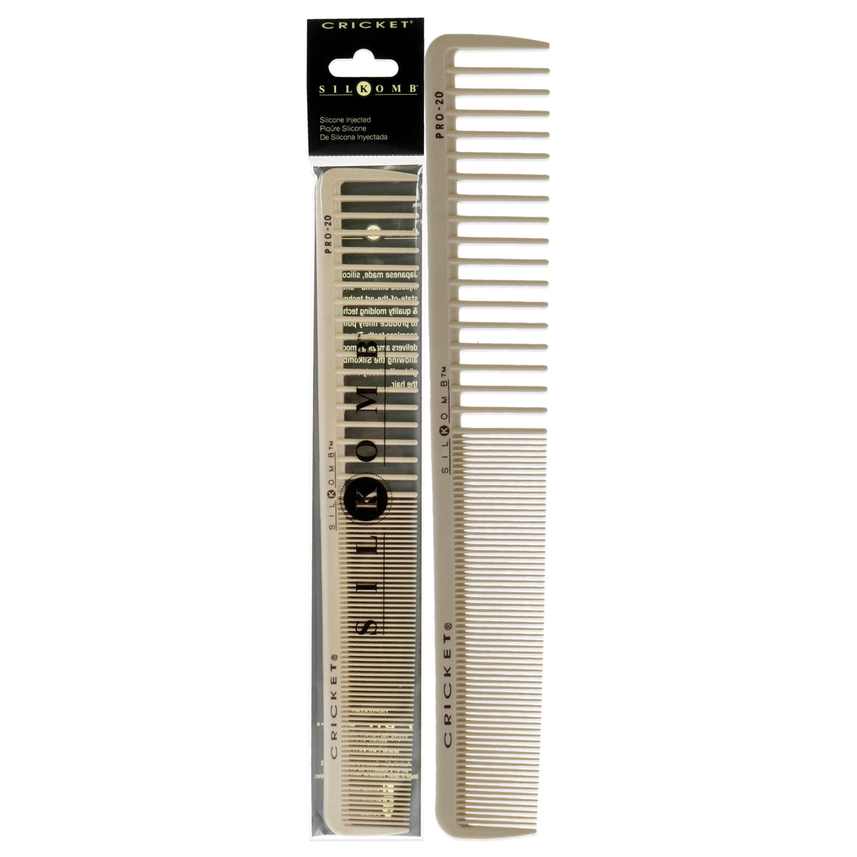 Cricket Silkomb All Purpose Cutting - Pro-20 Unisex Hair Combs