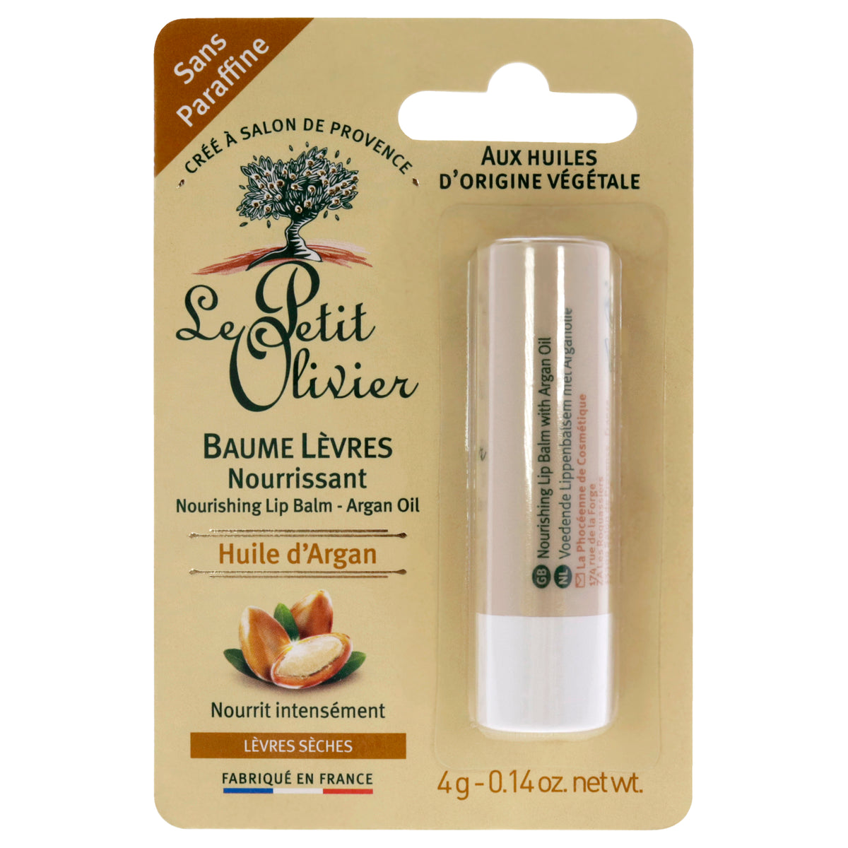 Le Petit Olivier Nourishing Lip Balm Stick - Argan Oil Women's Lip Balms & Moisturizers 0.14 FL OZ | 4 ML