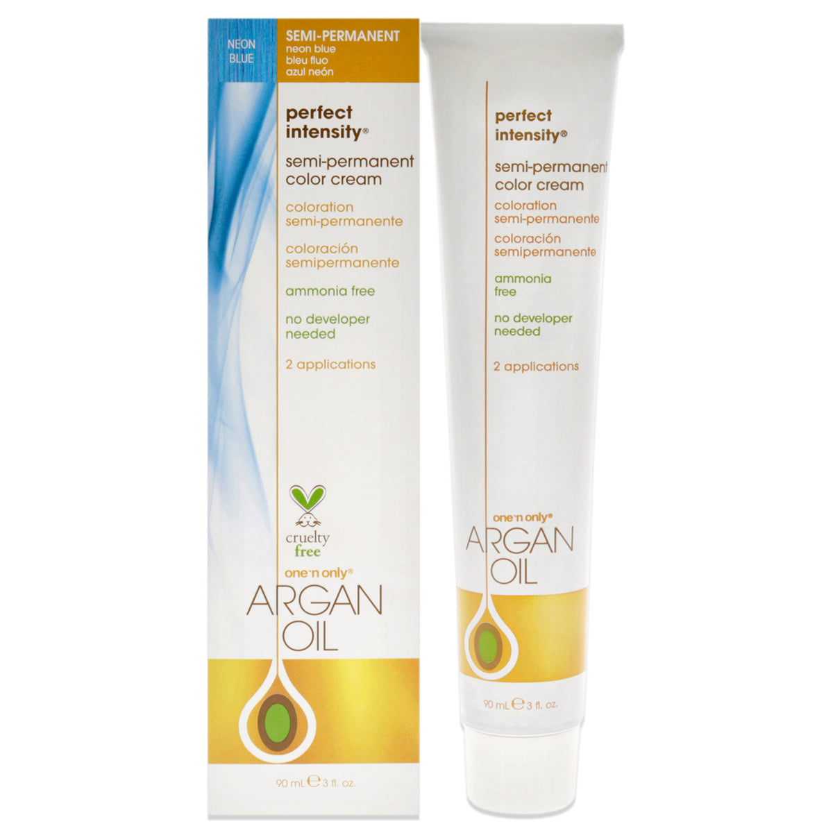 One n Only Argan Oil Perfect Intensity Semi-Permanent Color Cream - Neo Unisex Color Dye 3 OZ | 88 ML