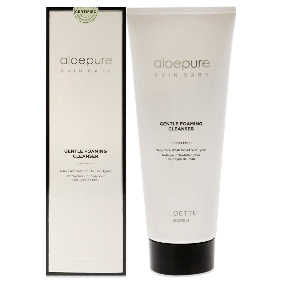 Aloette Aloepure Gentle Foaming Cleanser Unisex Face Cleansers 6 FL OZ | 177 ML