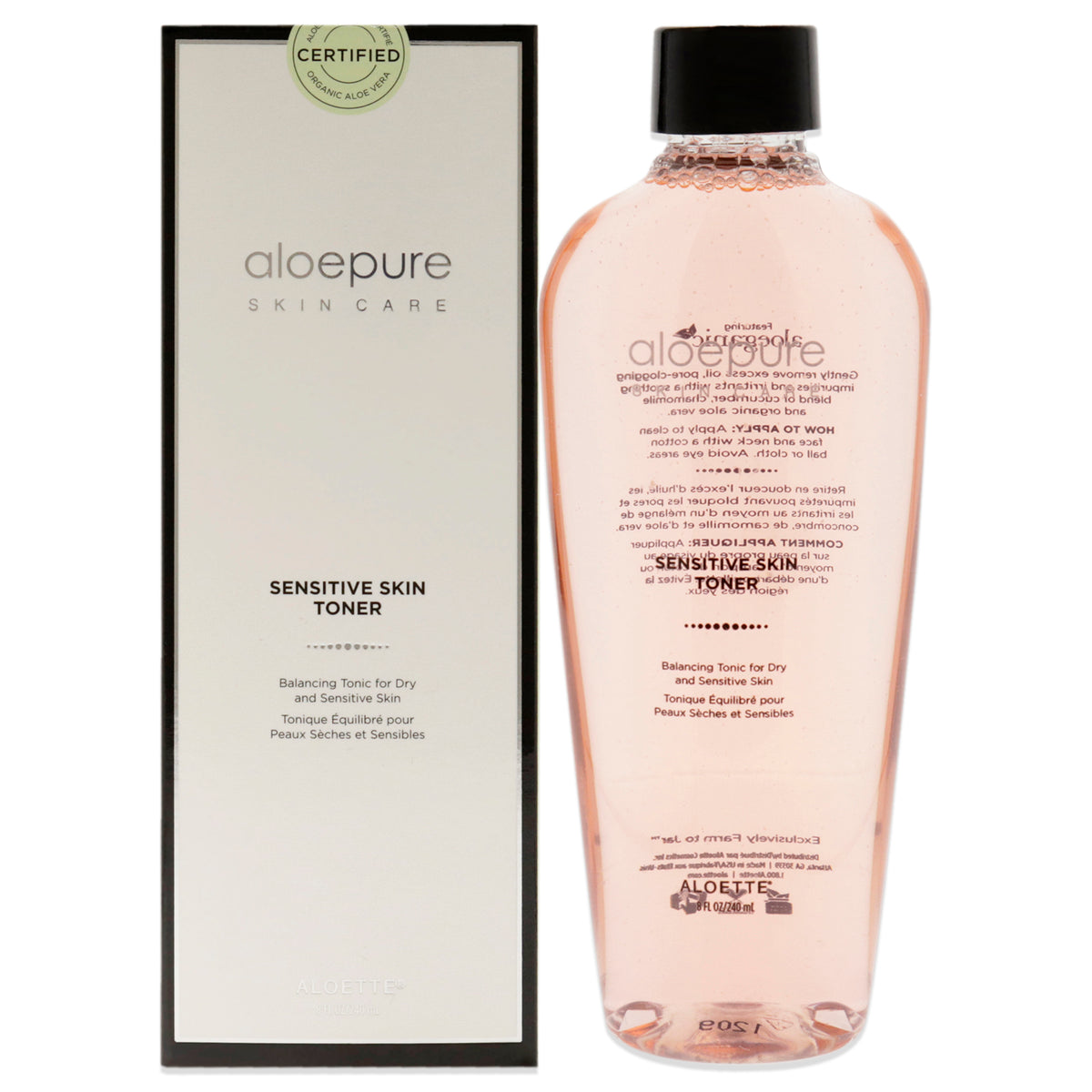Aloette Aloepure Sensitive Skin Toner Unisex Toners & Astringents 8 FL OZ | 236 ML