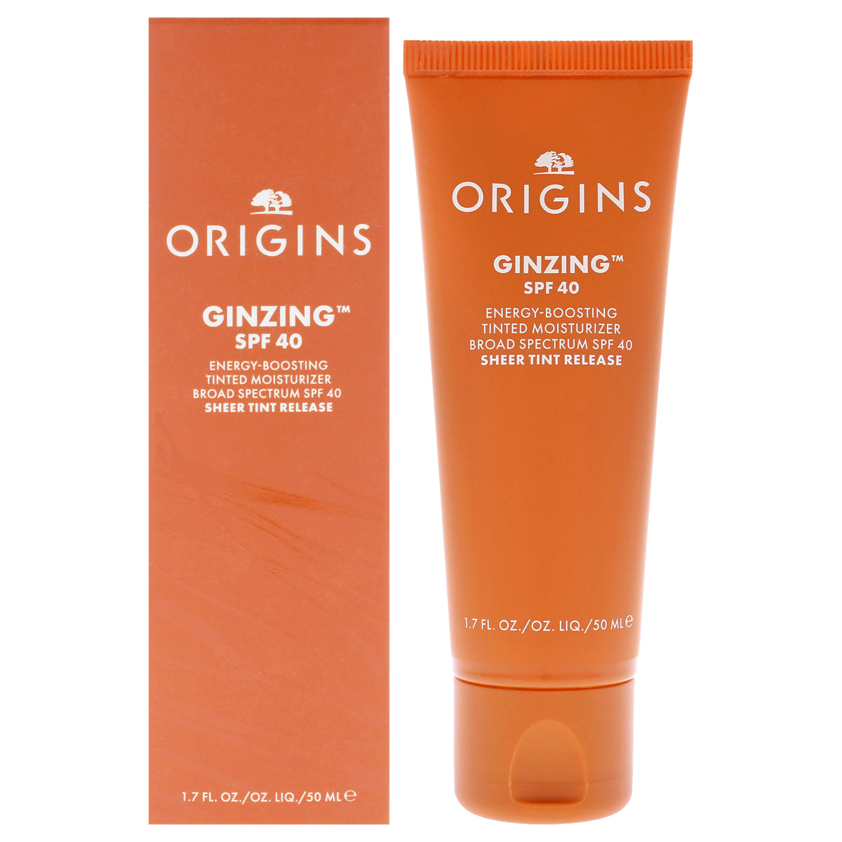 Origins GinZing Energy-Boosting Tinted Moisturizer SPF 40 Unisex Tinted Moisturizers 1.7 FL OZ | 50 ML