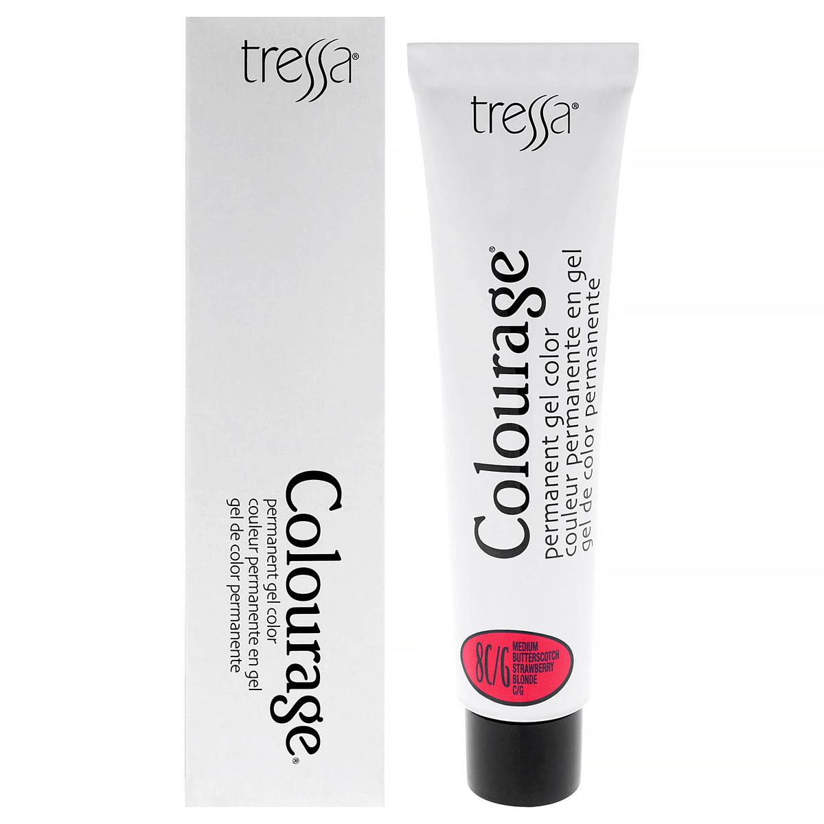Tressa Colourage Permanent Gel Color 8CG Medium Butterscotch Strawberry Blonde Unisex Color Dye 2 OZ | 60 ML