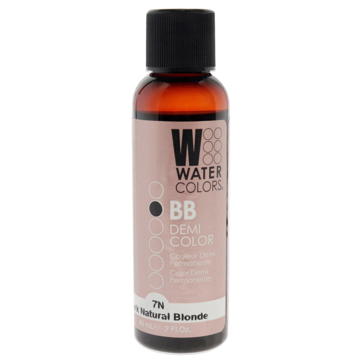 Tressa Watercolors BB Demi-Permanent Hair Color 7N Dark Natural Blonde Unisex Color Glazes 2 OZ | 59 ML