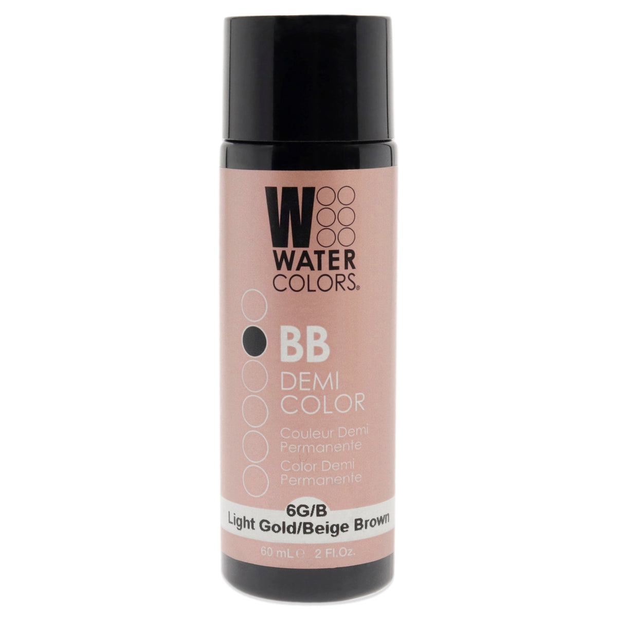 Tressa Watercolors BB Demi-Permanent Hair Color - 6GB Light Golden Beige Brown Unisex Color Glazes 2 OZ | 59 ML