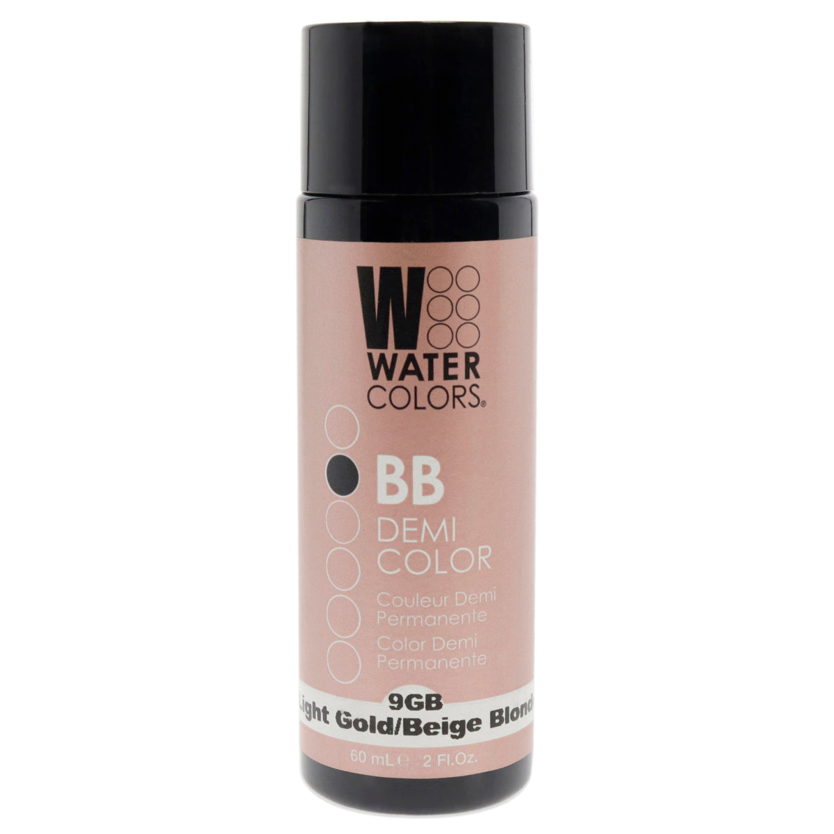 Tressa Watercolors BB Demi-Permanent Hair Color 9GB Light Golden Beige Blonde Unisex Color Glazes 2 OZ | 59 ML