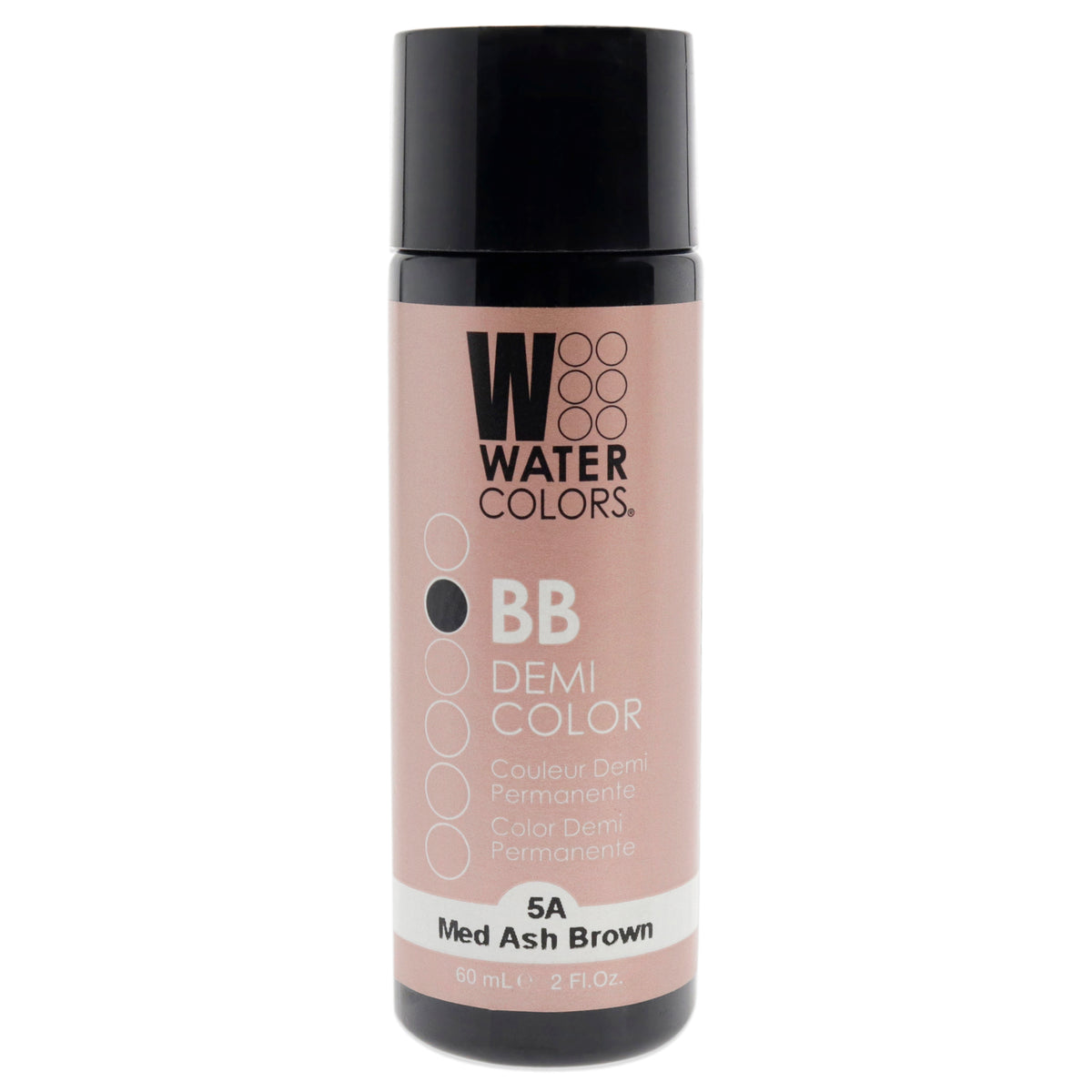 Tressa Watercolors BB Demi-Permanent Hair Color 5A Medium Ash Brown Unisex Color Glazes 2 OZ | 60 ML