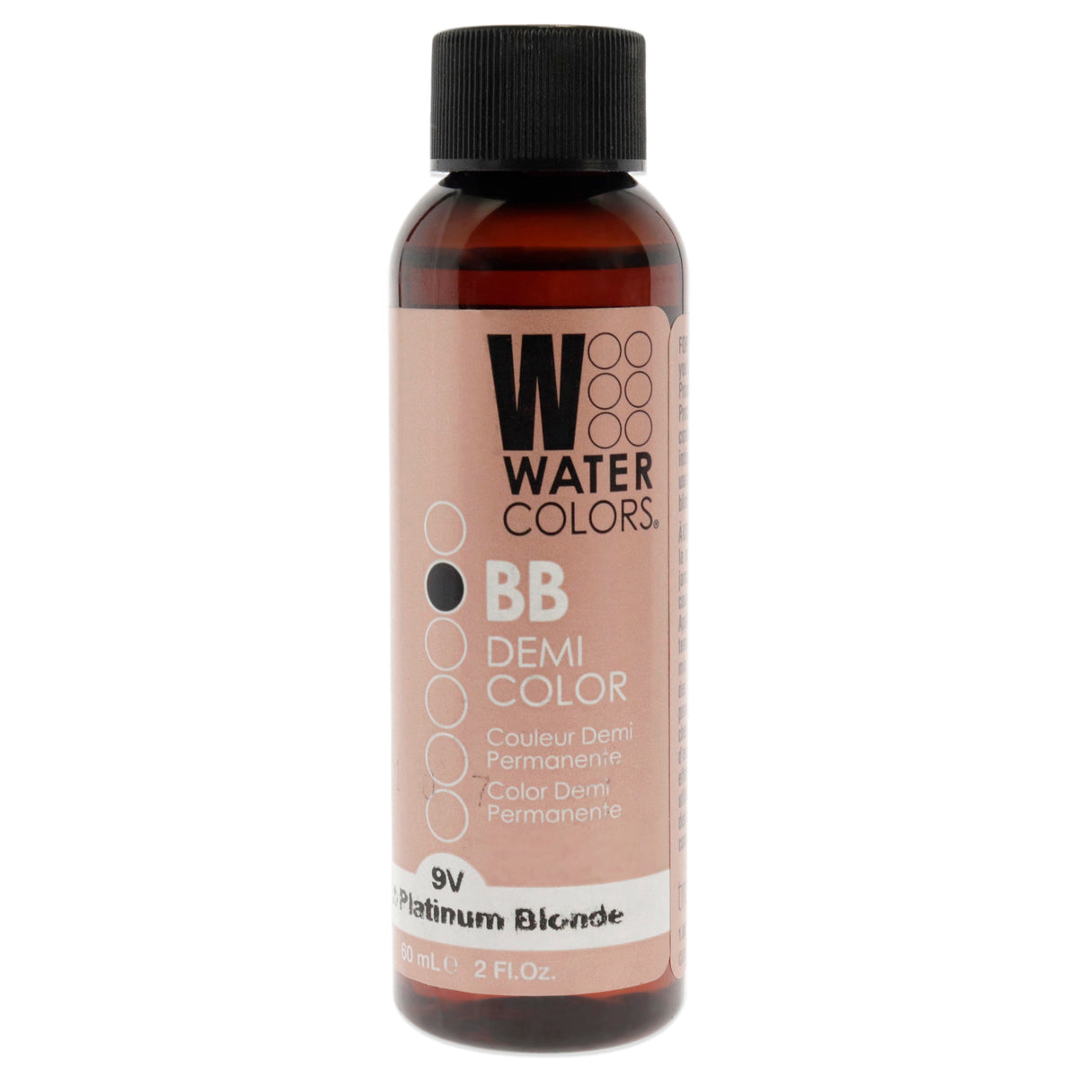 Tressa Watercolors BB Demi-Permanent Hair Color 9V Light Platinum Blonde Unisex Color Glazes 2 OZ | 59 ML